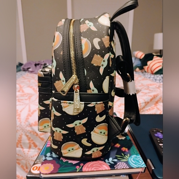 Loungefly Star Wars Baby Yoda AOP Backpack - Picture 2 of 5